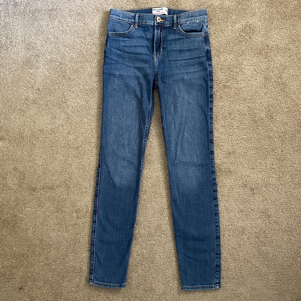 Abercrombie Kids High Rise Super Skinny Jeans Girls Size 13/14